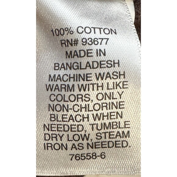 Mutual Weave Shirt Men’s Size XXL Brown Cotton Casual Button-Down Long Sleeve - Picture 12 of 13